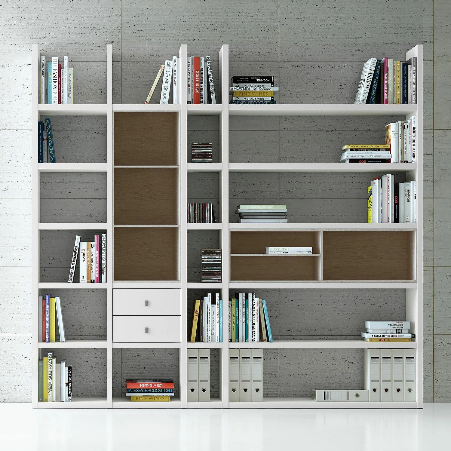 Loftscape Etagère XL Emporior IIl.B - Blanc / Imitation chêne de Sonoma - Sans éclairage 4 Loftscape Etagère XL Emporior IIl.B - Blanc / Imitation chêne de Sonoma - Sans éclairage – Image 2