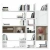 Loftscape Etagère XL Emporior lV - Blanc brillant / Imitation chêne de Sonoma - Avec éclairage -loftscape Boutique xl regalwand emporior iv mit beleuchtung hochglanz weiss eiche sonoma dekor 2116710