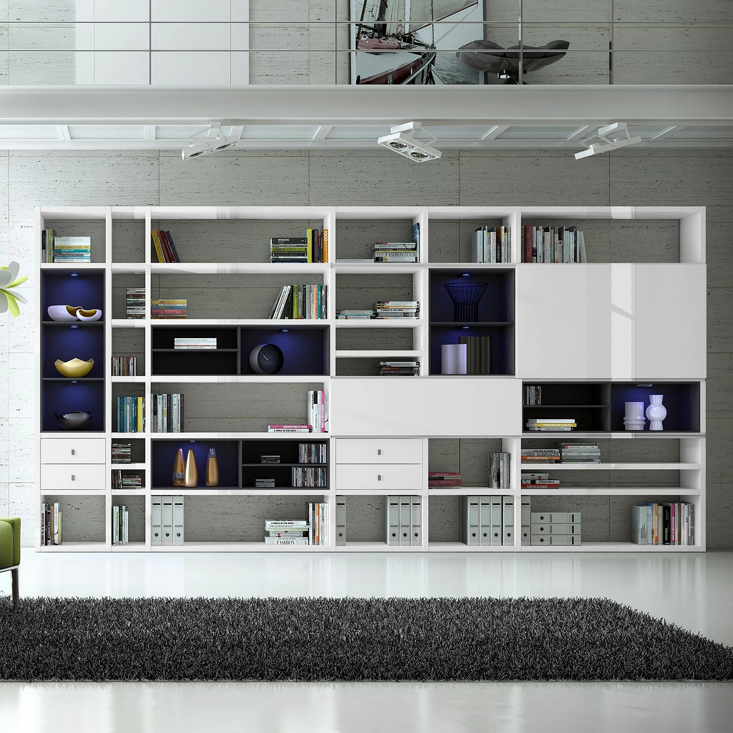 Loftscape Etagère XXL Emporior I.B - Avec éclairage 6 Loftscape Etagère XXL Emporior I.B - Avec éclairage – Image 4