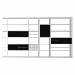 Loftscape Etagère XXL Emporior II - Blanc / Noir - Sans éclairage