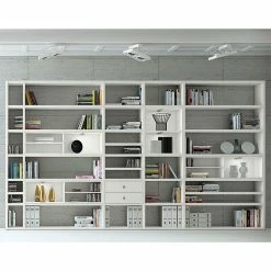 Loftscape Etagère XXL Emporior II - Blanc crème - Avec éclairage -loftscape Boutique xxl regalwand emporior ii weiss 289491