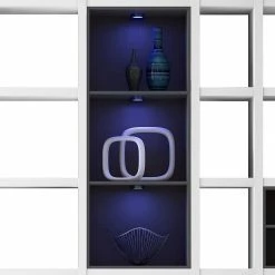 Loftscape Etagère XXL Emporior VII - Blanc / Noir - Avec éclairage 11 Loftscape Etagère XXL Emporior VII - Blanc / Noir - Avec éclairage -loftscape Boutique xxl regalwand emporior vii weiss schwarz 289546